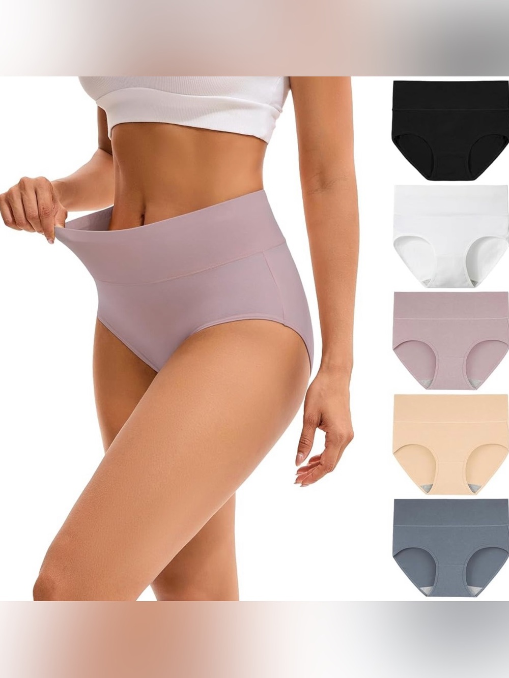 INNERSY Women's High Waisted Underwear